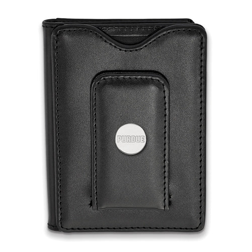 SS Purdue Black Leather Wallet