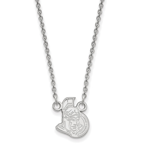 10kw NHL Ottawa Senators Small Pendant w/Necklace