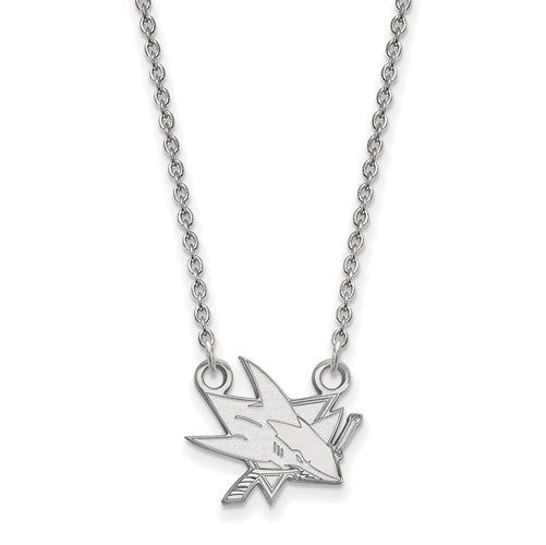 14kw NHL San Jose Sharks Small Pendant w/Necklace