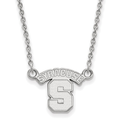 14kw Syracuse University Small Logo Pendant w/Necklace