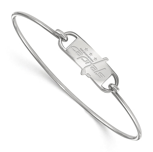 SS NHL Washington Capitals Small Center Wire Bangle-7
