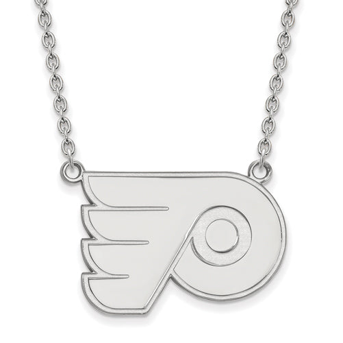 14kw NHL Philadelphia Flyers Large Pendant w/Necklace
