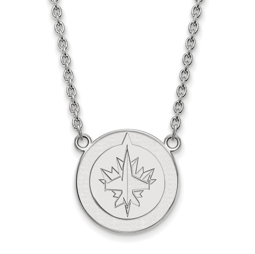 SS NHL Winnipeg Jets Large Pendant w/Necklace
