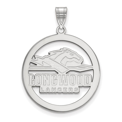 SS Longwood University Large Lancers Pendant in Circle