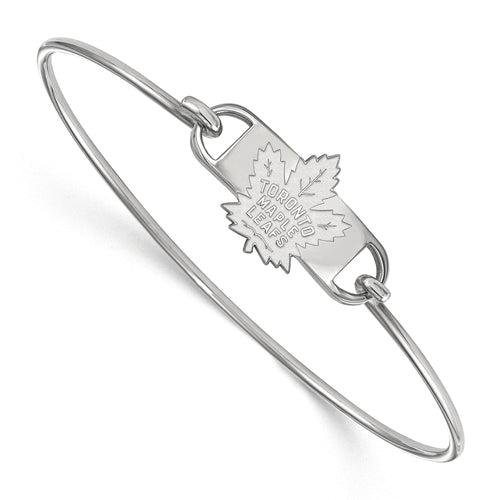 SS NHL Toronto Maple Leafs Small Center Wire Bangle-7