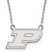 14kw Purdue Small Pendant w/Necklace