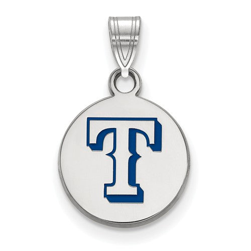 SS MLB  Texas Rangers Small Enamel Disc Pendant