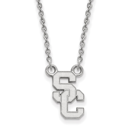 SS Univ of Southern California Small S-C Pendant w/ Necklace