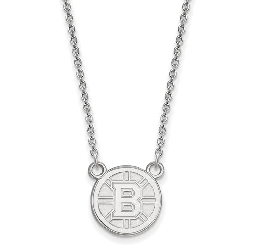 10kw NHL Boston Bruins Small Logo Pendant w/Necklace
