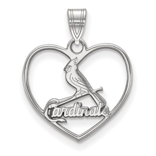 SS MLB  St. Louis Cardinals Pendant in Heart