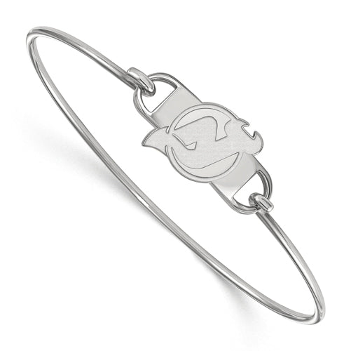 SS NHL New Jersey Devils Small Ctr Wire Bangle-7