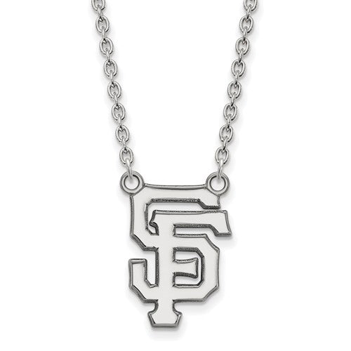 SS MLB  San Francisco Giants Large Cap Logo Pendant w/Necklace