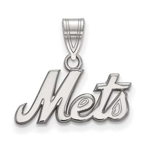 SS MLB  New York Mets Medium "Mets" Pendant