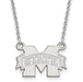 14kw Mississippi State University Small M w/ STATE Pendant w/Necklace
