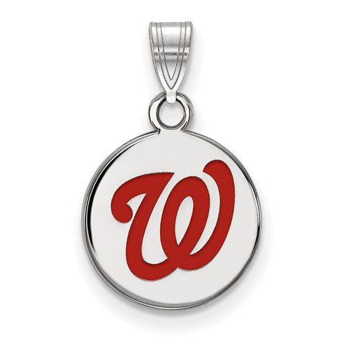 SS MLB  Washington Nationals Small Enamel Disc Pendant