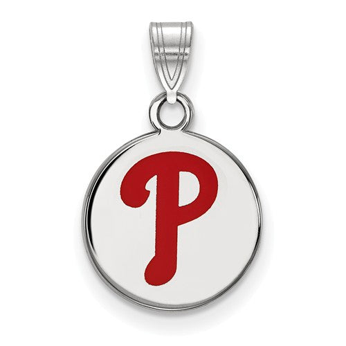 SS MLB  Philadelphia Phillies Small Enamel Disc Pendant