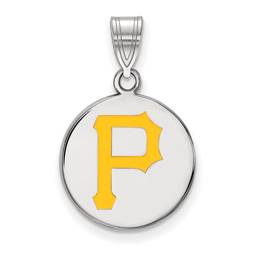 SS MLB  Pittsburgh Pirates Medium Enamel Disc Pendant