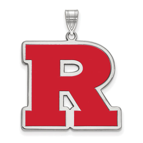 SS Rutgers XL Enamel Pendant