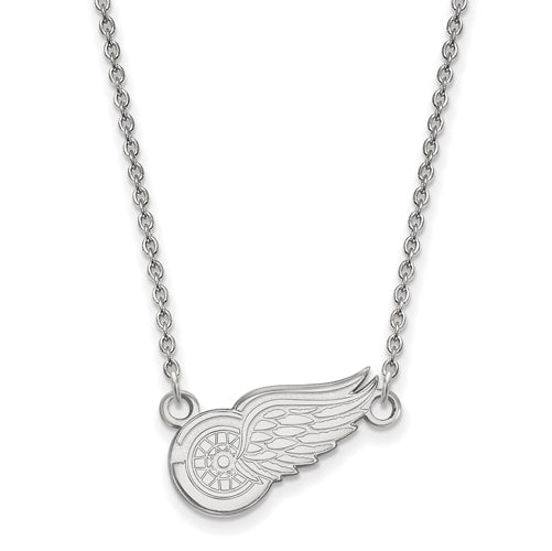 14kw NHL Detroit Red Wings Small Pendant w/Necklace