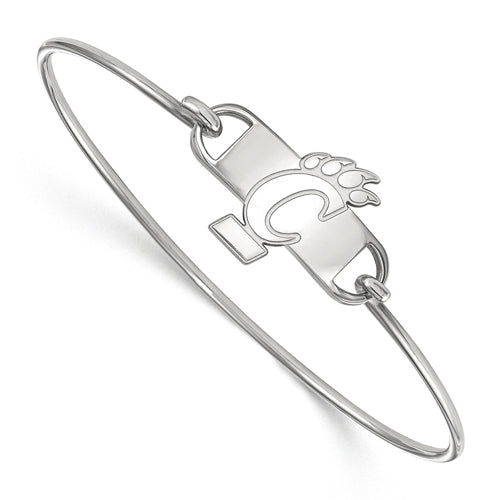SS University of Cincinnati Small Ctr Wire Bangle-7