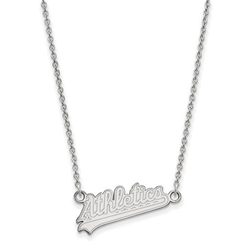 SS MLB  Oakland Athletics Small "Athletics" Pendant w/Necklace