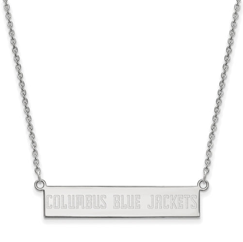 SS Columbus Blue Jackets Small Bar Necklace