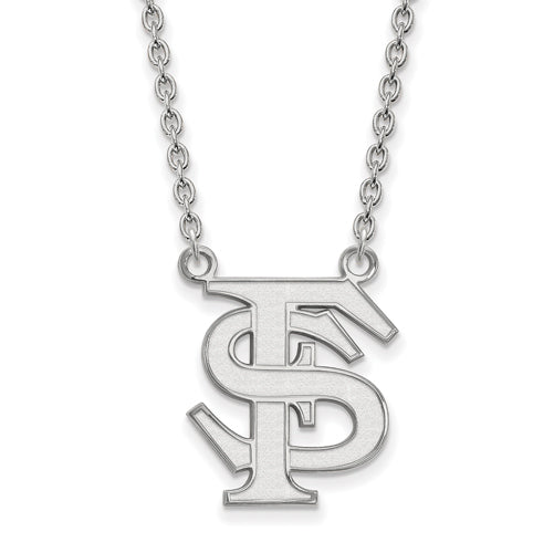 10kw Florida State University Large FS Pendant w/Necklace