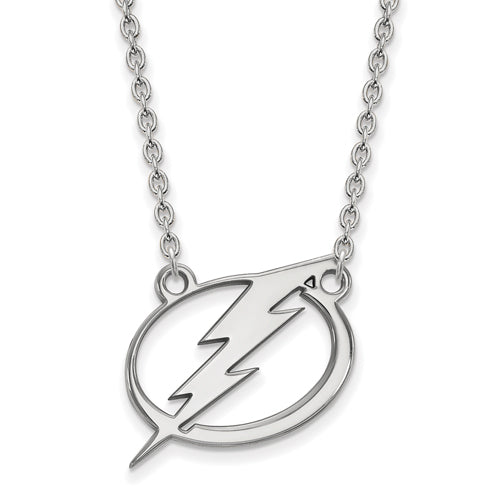 SS NHL Tampa Bay Lightning Large Pendant w/Necklace