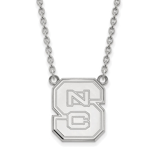 14kw North Carolina State University Large Pendant w/Necklace