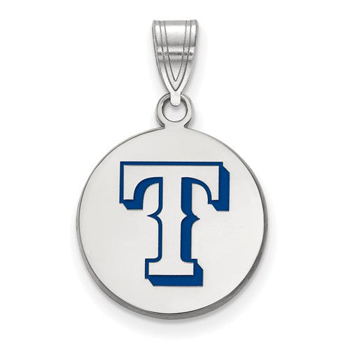 SS MLB  Texas Rangers Medium Enamel Disc Pendant