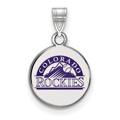 SS MLB  Colorado Rockies Small Enamel Disc Alternate Logo Pendant