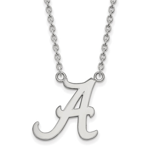 14kw University of Alabama Large A Pendant w/Necklace