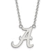 14kw University of Alabama Large A Pendant w/Necklace