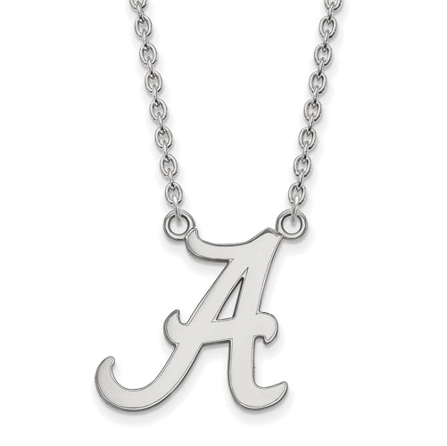 SS Univ of Alabama Letter A Large Pendant 18 inch Necklace