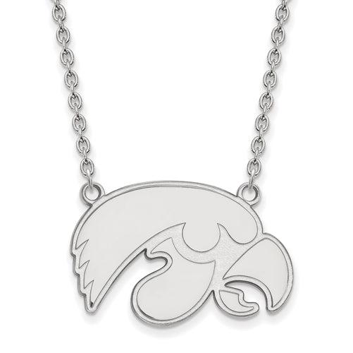 SS University of Iowa Large Hawkeye Pendant w/Necklace