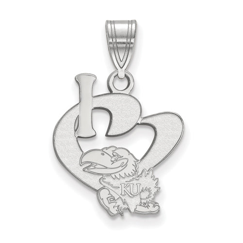 SS University of Kansas Large I Love Logo Pendant