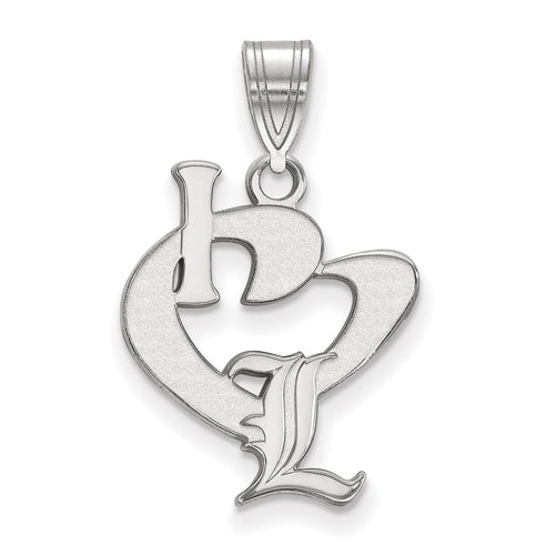 SS University of Louisville Large I Love Logo Pendant