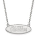 10kw U of Miss Large Oval Ole Miss Pendant w/Necklace
