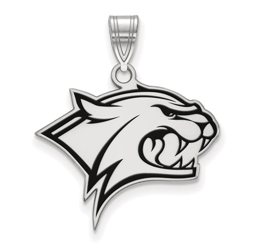 SS University of New Hampshire Large Enamel Wildcat Pendant