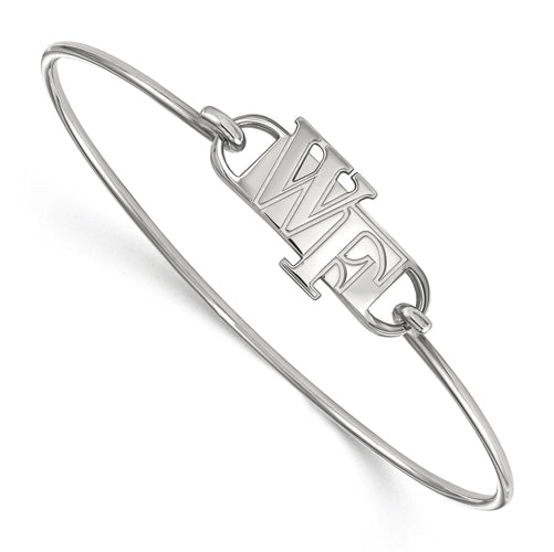 SS Wake Forest University Small Ctr Wire Bangle 7 in