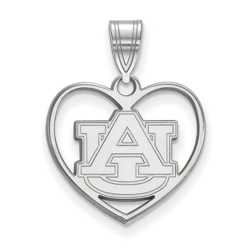 SS Auburn University Pendant in Heart