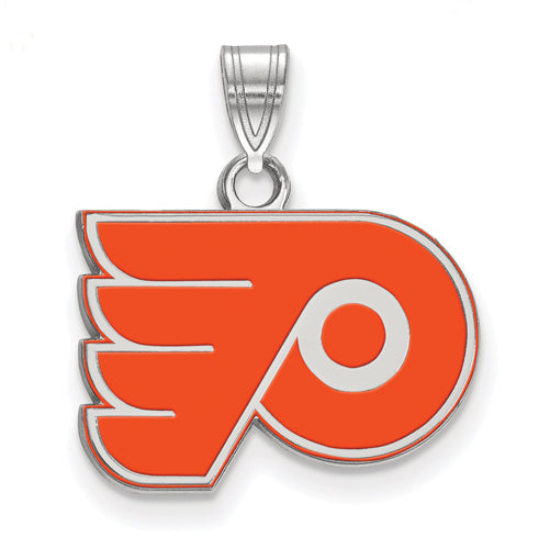 SS NHL Philadelphia Flyers Small Enamel Pendant