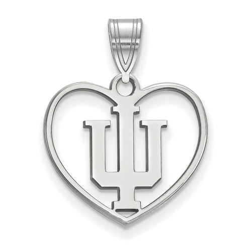 SS Indiana University Pendant in Heart