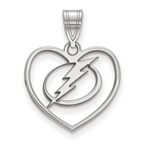 SS NHL Tampa Bay Lightning Pendant in Heart