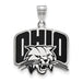 SS Ohio University Large Enamel Logo Pendant