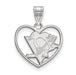 SS NHL Pittsburgh Penguins Pendant in Heart