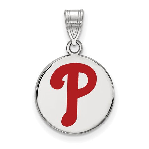 SS MLB  Philadelphia Phillies Medium Enamel Disc Pendant