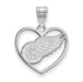 SS NHL Detroit Red Wings Pendant in Heart