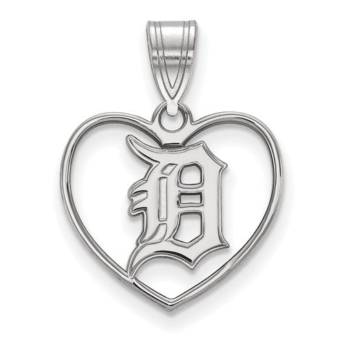 SS MLB  Detroit Tigers Pendant in Heart