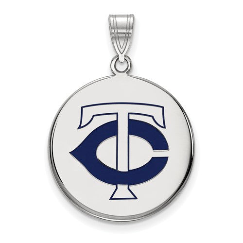 SS MLB  Minnesota Twins Large Enamel Disc Pendant